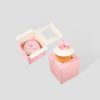Custom Pink Cupcake Boxes