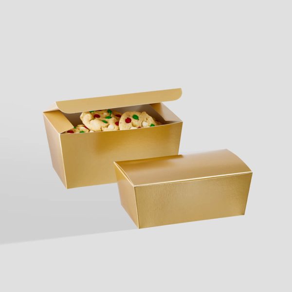 Gold Metallic Bakery Boxes