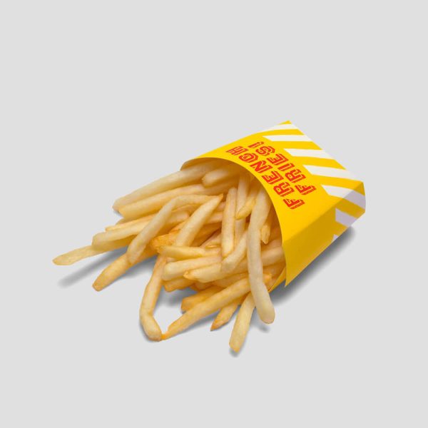 Yellow Custom French Fries Boxes