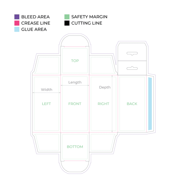 Hanger Box Dieline